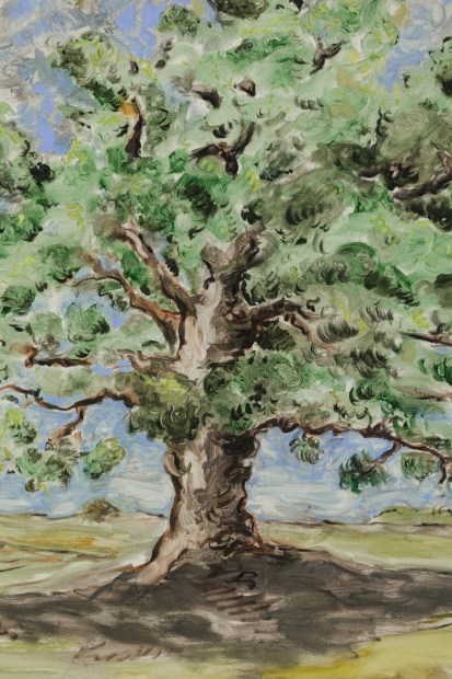 Tanya Merrill The American Chestnut Tree, 2021 oil on linen 48 x 36 inches 121.9 x 91.4 cm