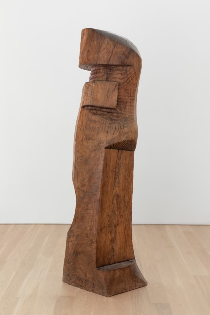 JB Blunk Presence, 1969-1972 carved eucalyptus 85 x 22 x 20 inches 215.9 x 55.9 x 50.8 cm