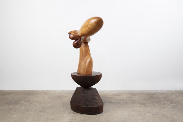 JB Blunk Mr. Peanut, 1973-76 carved redwood and bishop pine 52 x 43 x 29 inches (overall) 132.1 x 109.2...