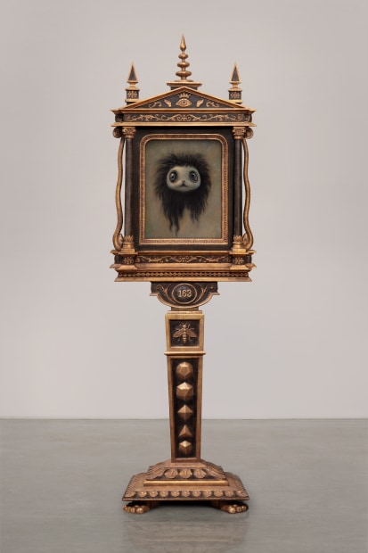 Mark Ryden 163 (#163), 2021 oil on panel 82 x 26 x 21 inches, framed 208.3 x 66 x 53.3...