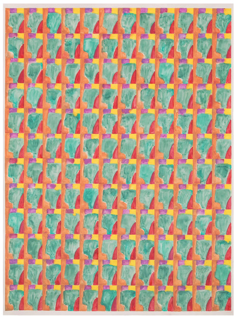 Marijn van Kreij, Untitled (Paul Klee, Schlucht in den Alpen, 1938), 2015, gouache and pencil on paper, 260 x 196 cm.