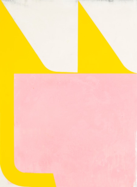 Katrin Bremermann, Untitled, 2025, enamel on waxed paper, 40,5 x 29,7 cm