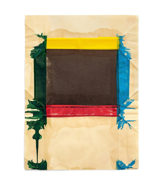 Jeff McMillan Biblio (Hi-Lo), 2018 Oil, India ink on rice paper 65 x 48.5 cm