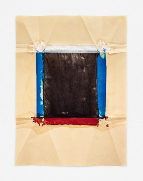 Jeff McMillan Biblio (CT), 2018 Oil, India ink on rice paper 65 x 48.5 cm