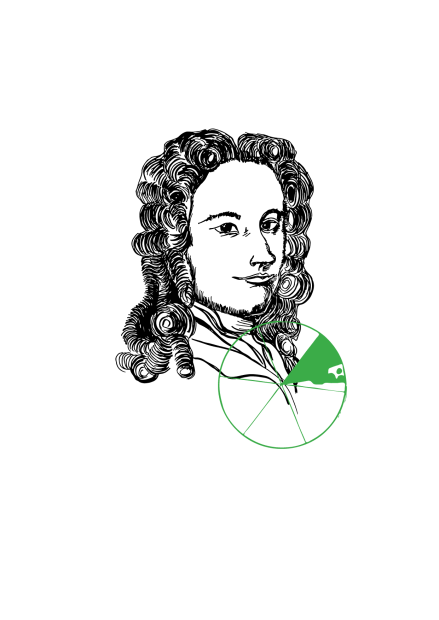 Portrait of Antonio Balestra with green colour wheel.