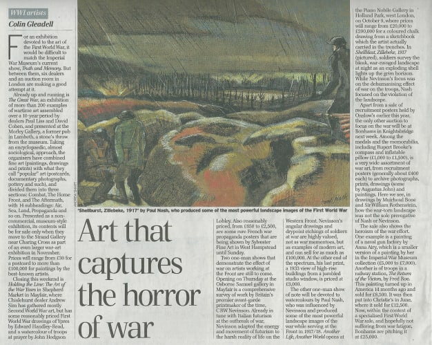 The Telegraph, 23rd September 2014