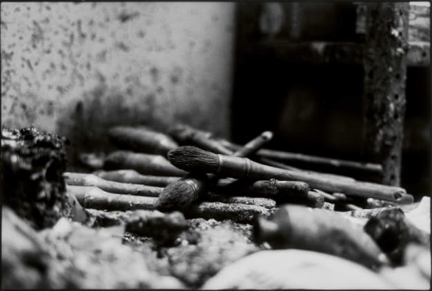 Nicola Bensley, Studio Detail, 2015 Silver gelatin print