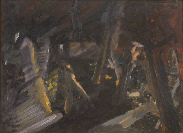 David Bomberg, Bomb Store, 1942, oil on paper laid on canvas, 41.9 x 58.4 cm | For Sale