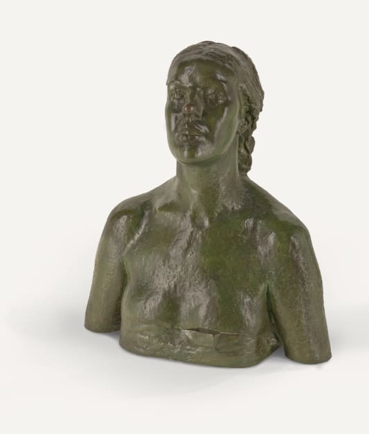 Jacob Epstein, Second Portrait of Euphemia Lamb, 1911, bronze, height 52.5 cm