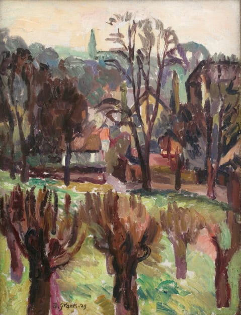Duncan Grant, Hampstead Heath, 1929, oil on canvas, 17 x 13 in