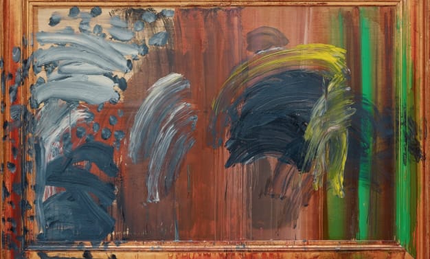 Sir Howard Hodgkin, 1932-2017, 'Portrait of the Artist Listening to Music', 2016. Photograph: © Howard Hodgkin