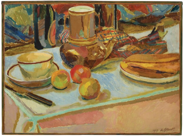 Duncan Grant, Still Life with Fruit and Coffee pot, 1914
