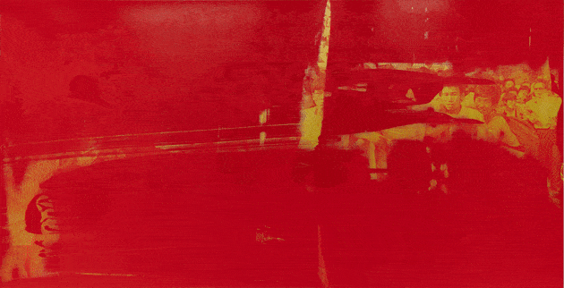<span class="title">Brick by Brick (Red on Gold on Red)<span class="title_comma">, </span></span><span class="year">2018</span>