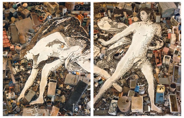 <span class="title">Atalanta and Hippomenes, after Guido Reni (diptych) (Pictures of Junk)<span class="title_comma">, </span></span><span class="year">2005</span>