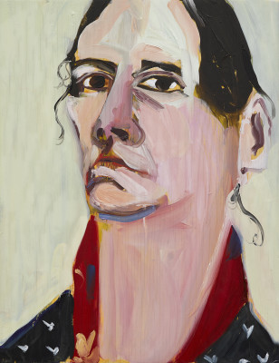 Chantal Joffe, Self-Portrait, February, 2019