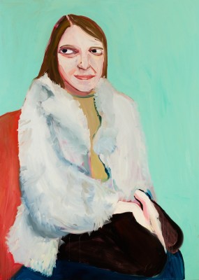 Chantal Joffe, Moll in a Fur Jacket, 2016