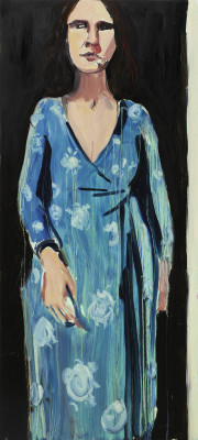 Chantal Joffe, Nat in Blue, 2020