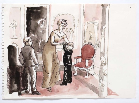 Paula Rego, Lady Diana and her boys II, 1991-92
