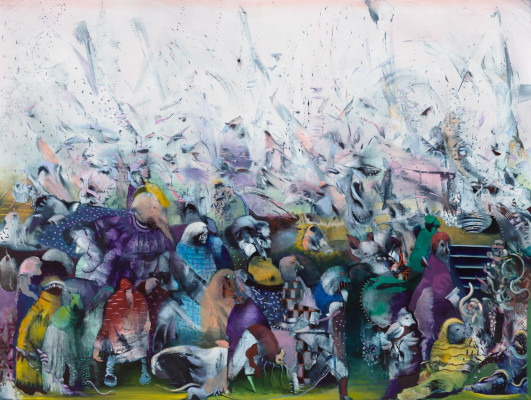 Ali Banisadr, The Rise of the Blond, 2016
