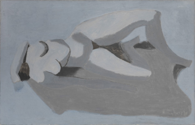 Milton Avery, Blue Gray Nude, 1956