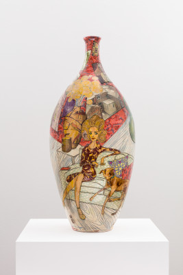 Grayson Perry, Thin Woman with Painting, 2019