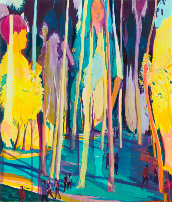 Jules de Balincourt, If Trees Spoke and We Listened, 2017