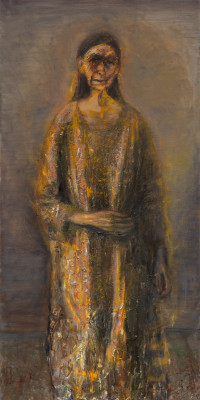 Celia Paul, Self-Portrait, Standing, 2019