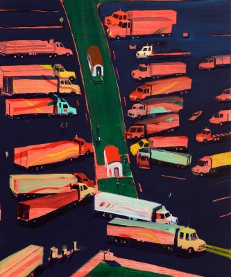 Jules de Balincourt, Truck Stop Blues, 2016