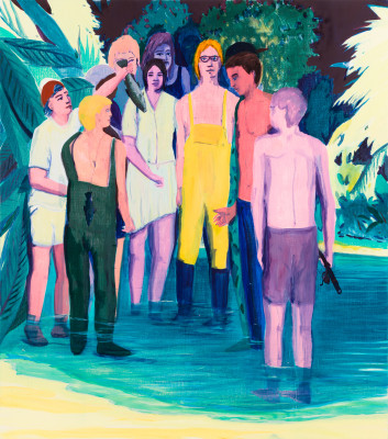 Jules de Balincourt, The Last Fishermen, 2017