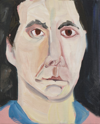 Chantal Joffe, Night Self-Portrait II, March, 2018