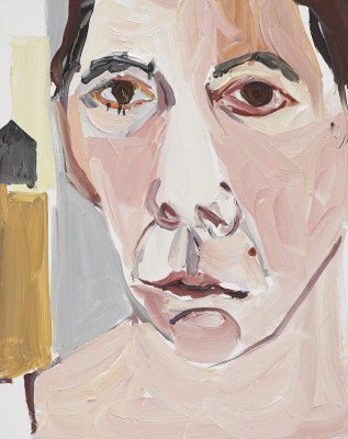 Chantal Joffe, Self-Portrait V, August, 2018