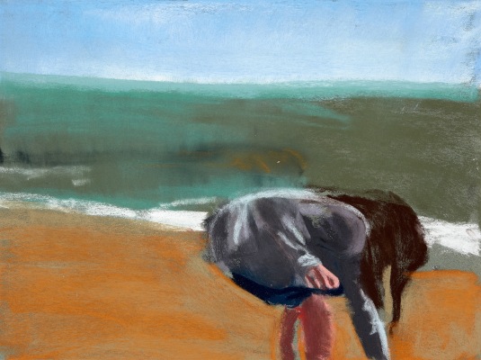 Chantal Joffe, Esme on the Beach, 2016