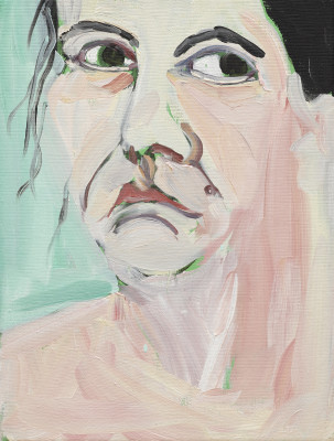 Chantal Joffe, Self-Portrait I, October, 2018