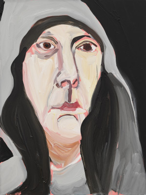 Chantal Joffe, Night Self-Portrait, February, 2018