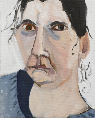 Chantal Joffe, Self-Portrait II, February, 2018