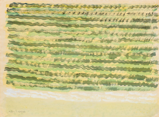 Milton Avery, Wavy Yellow Sea, 1958