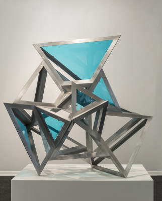 Conrad Shawcross, Plosion 3 (Blue), 2015