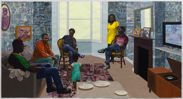 Njideka Akunyili Crosby, Remain, Thriving, 2018