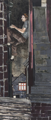 Hernan Bas, Nightclimber (Chimney Support), 2017