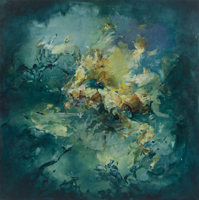 Flora Yukhnovich, It’s Better Down Where It’s Wetter, 2018
