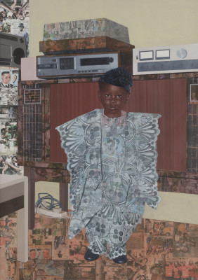 Njideka Akunyili Crosby, "The Beautyful Ones" Series #8, 2018