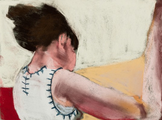 Chantal Joffe, Esme Sewing III, 2016