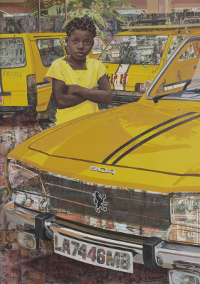 Njideka Akunyili Crosby, "The Beautyful Ones" Series #7, 2018