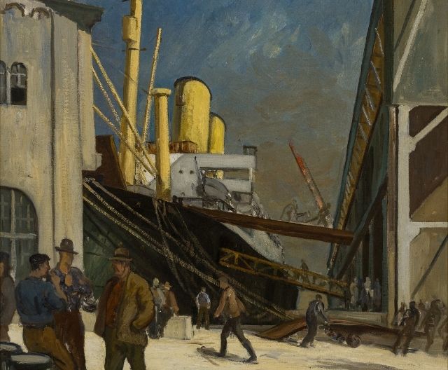 Adrien Hébert Painting Contemplates Canada’s Commercial and Industrial Development