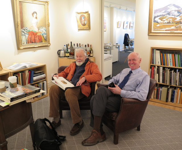Tom Forrestall and Alan Klinkhoff at Alan Klinkhoff Gallery, Toronto