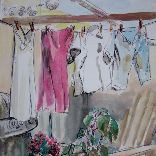 E. Tilly Strauss, laundry day, 2012