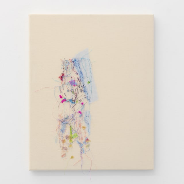 Jana Cordenier, Untitled (13.2025), 2025, embroidery on cotton, 50 x 40 cm | photo by Sebastian Schutyser