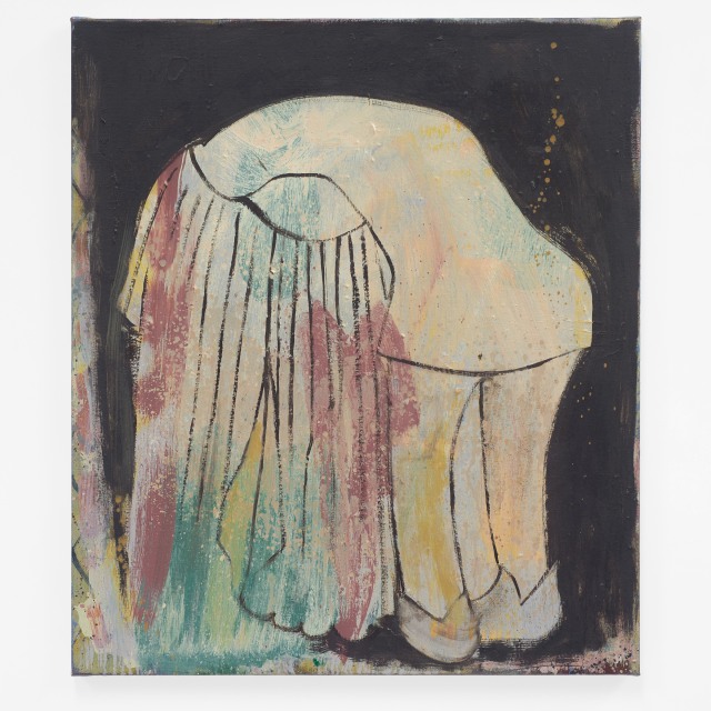 Veerle Beckers, Met zonder jas, 2024, oil on canvas, 70 x 60 cm
