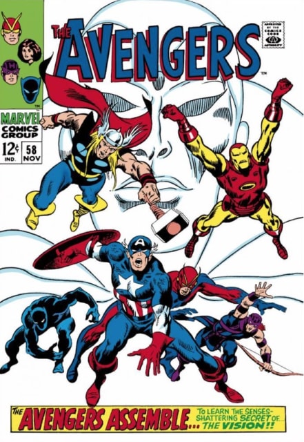 Stan Lee - Marvel, The Avengers #58 - The Avengers Assemble (canvas)