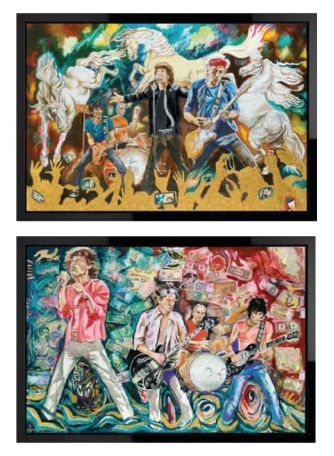Ronnie Wood, Electric Horses & What Price Tickets - Boxed Canvas Edition